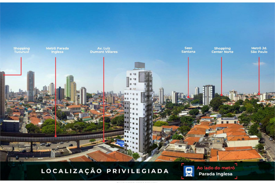 Apartamento à venda com 1 quarto em Parada Inglesa, São Paulo, SP