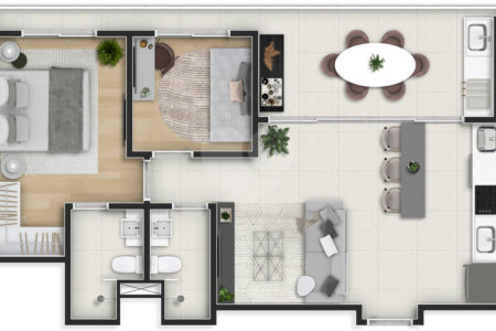 Apartamento à venda com 2 suítes em Moema, São Paulo, SP