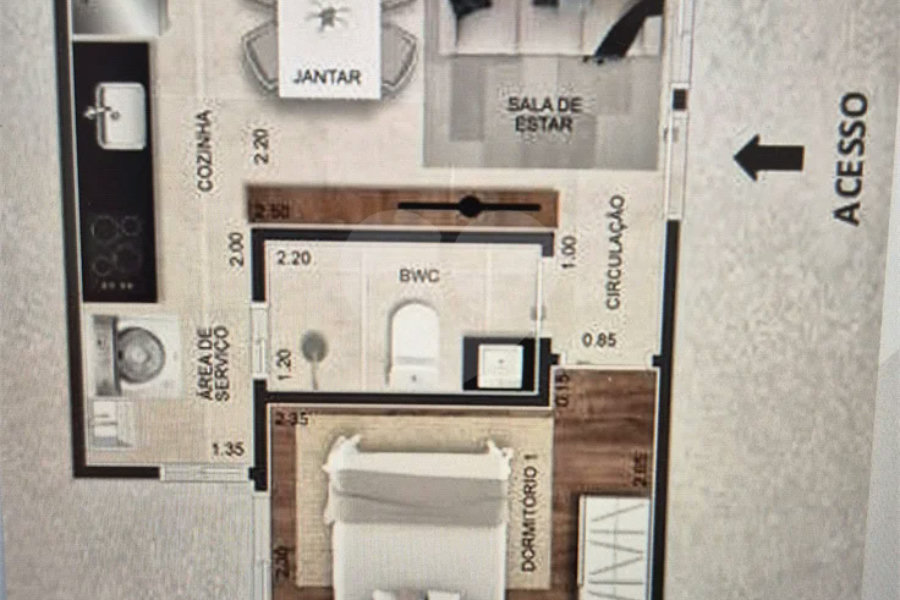 Apartamento à venda com 1 quarto em Parada Inglesa, São Paulo, SP