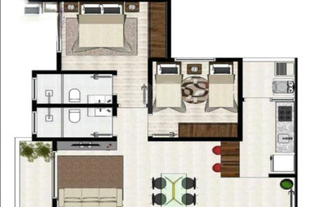 Apartamento à venda com 2 quartos, sendo 1 suíte, em Jardim Piratininga, Sorocaba, SP