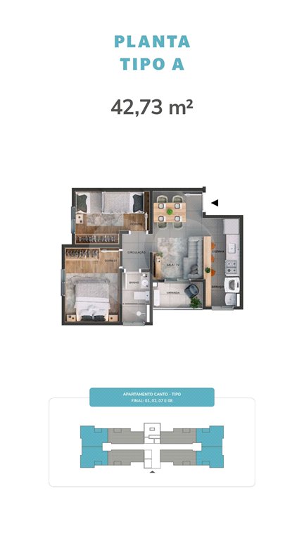 Apartamento à venda com 2 quartos em Caguassu, Sorocaba, SP