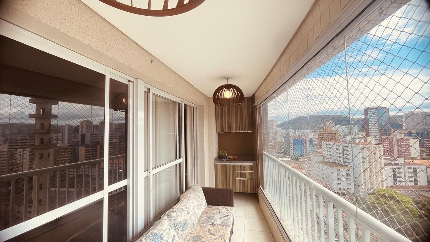 Apartamento com 3 dormitórios à venda, 92 m² por R$ 899.000,00 - Encruzilhada - Santos/SP