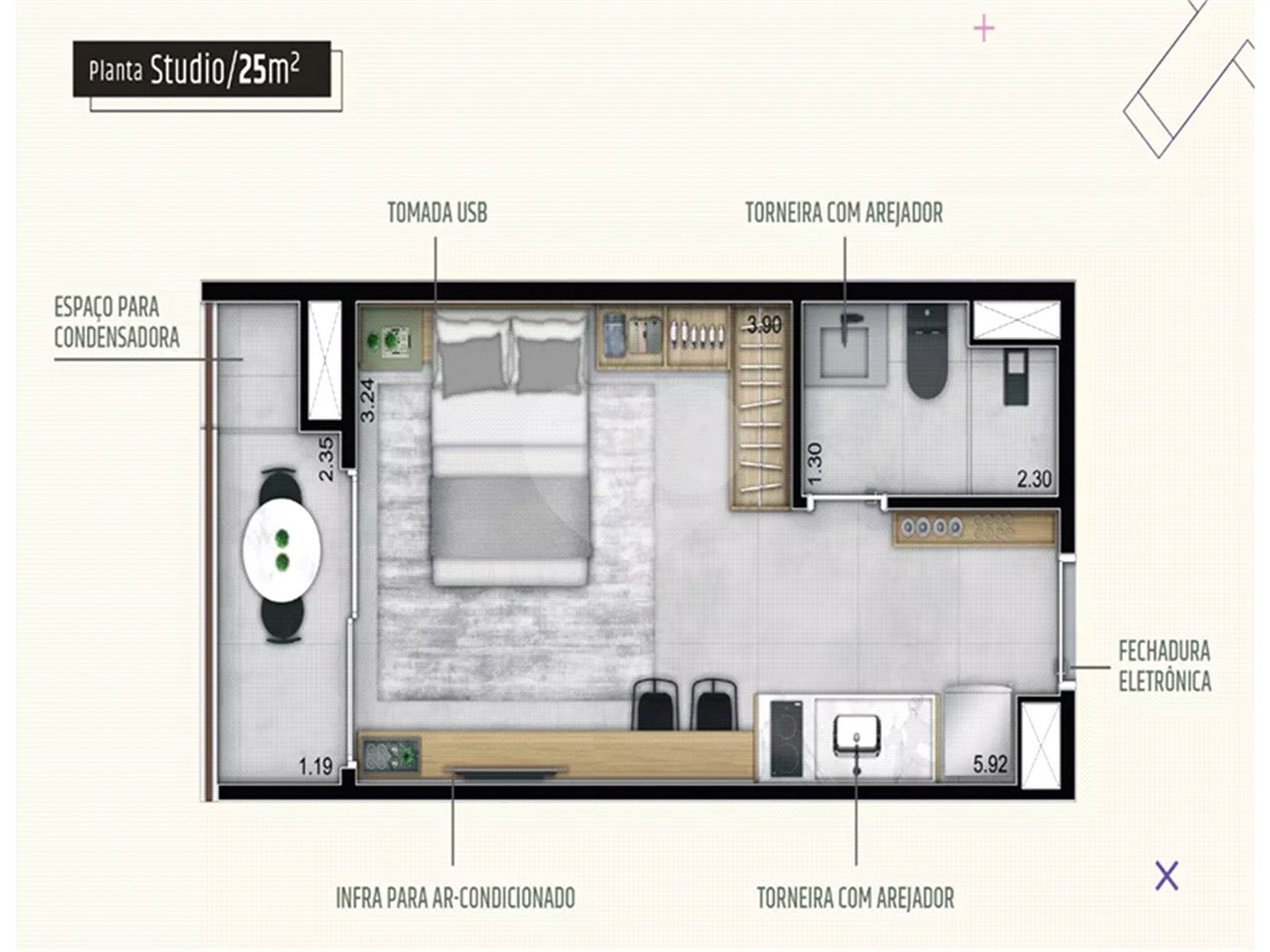 Apartamento à venda com 1 quarto em Pinheiros, São Paulo, SP