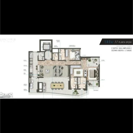 Apartamento à venda com 2 suítes em Santo Amaro, São Paulo, SP