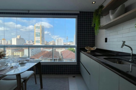 Apartamento com 1 dormitório à venda, 60 m² por R$ 990.000,00 - Boqueirão - Santos/SP