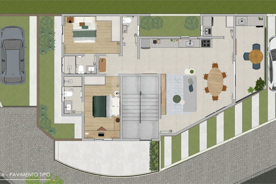 Apartamento à venda com 2 suítes em Bela Vista, Franco da Rocha, SP