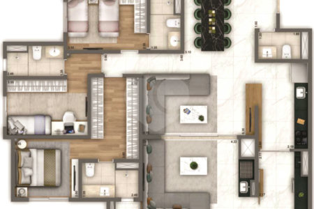 Apartamento à venda com 4 quartos, sendo 3 suítes, em Vila São José (ipiranga), São Paulo, SP