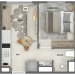 Apartamento à venda com 1 quarto em Pinheiros, São Paulo, SP