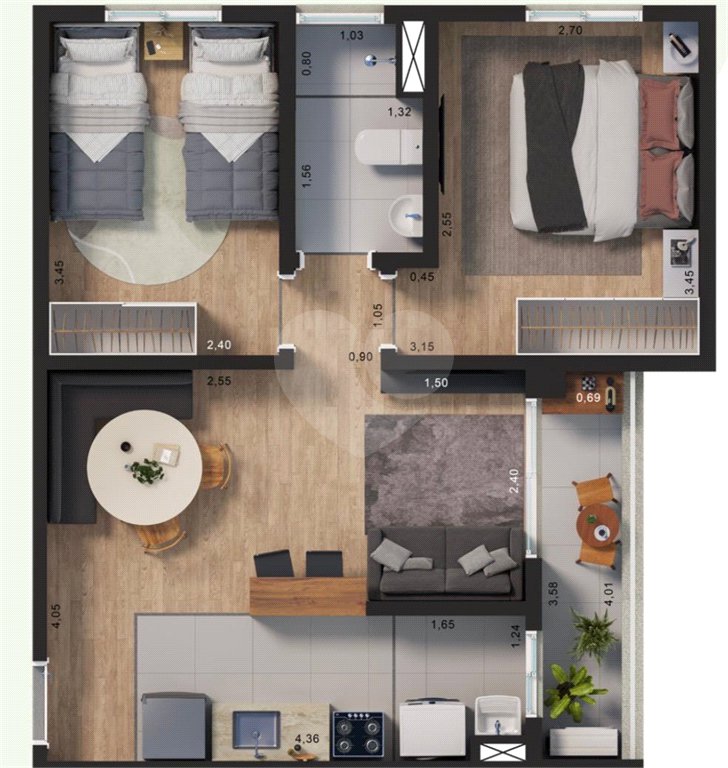 Apartamento à venda com 2 quartos em Vila Rica, Sorocaba, SP