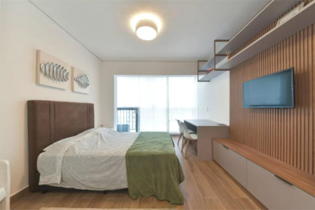 Studio à venda ou para alugar com 1 quarto em Santo Amaro, São Paulo, SP