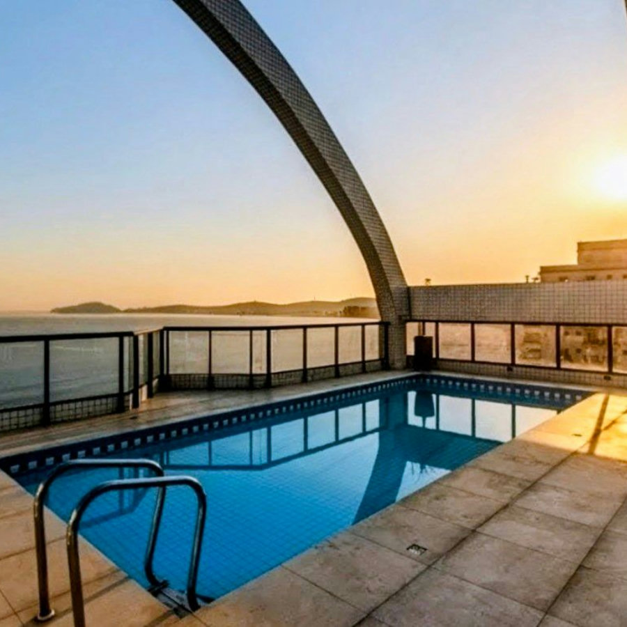 Flat com 1 dormitório à venda, 50 m² por R$ 645.000,00 - Boqueirão - Santos/SP