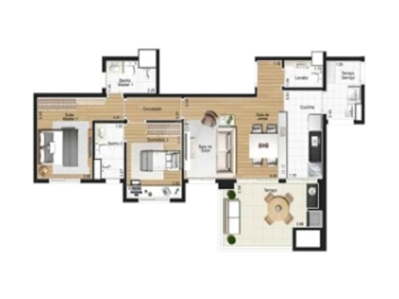 Apartamento à venda com 3 quartos, sendo 2 suítes,  em Vila Andrade, São Paulo, SP