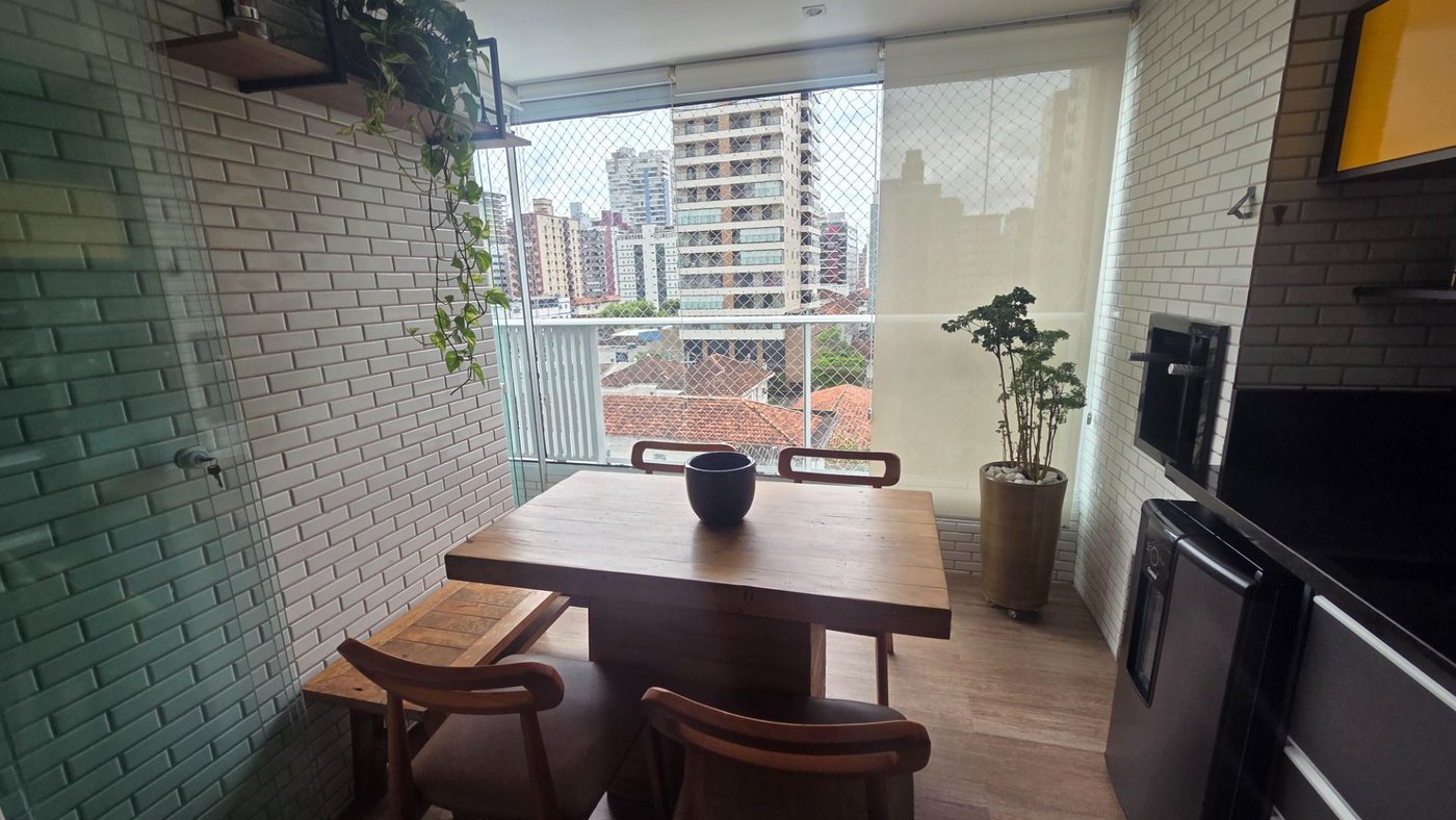 Apartamento com 2 dormitórios à venda, 95 m² por R$ 1.320.000,00 - Pompéia - Santos/SP