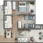 Apartamento à venda com 2 quartos, sendo 1 suíte, em Perdizes, São Paulo, SP