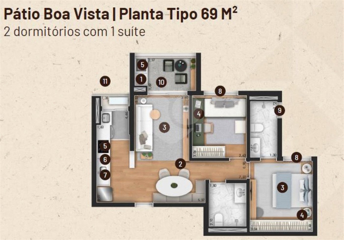 Apartamento à venda com 1 suíte em Jardim do Paço, Sorocaba, SP