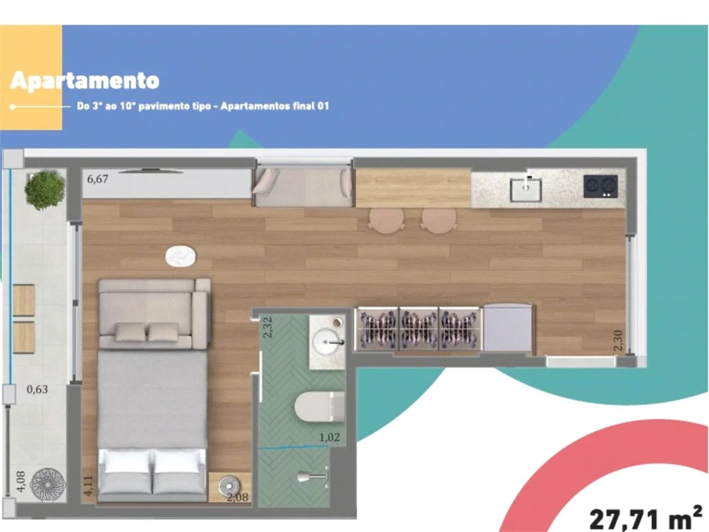 Apartamento à venda com 1 quarto em Pinheiros, São Paulo, SP