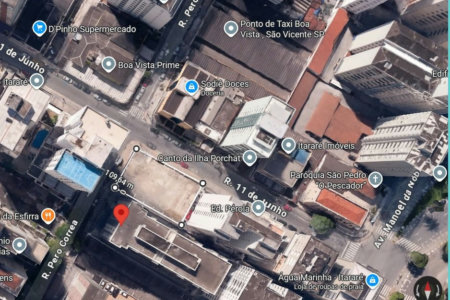 Terreno para alugar, 860 m² - Itararé - São Vicente/SP