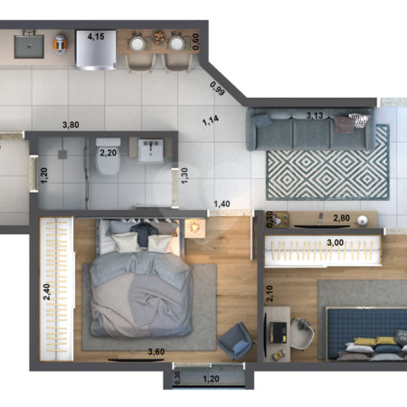 Apartamento à venda com 2 quartos em Vila Nivi, São Paulo, SP