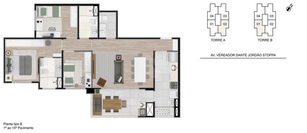 Apartamento 87m² 1