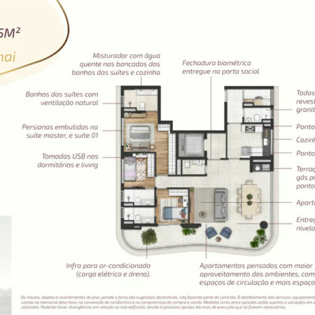 Apartamento à venda com 3 suítes em Butantã, São Paulo, SP