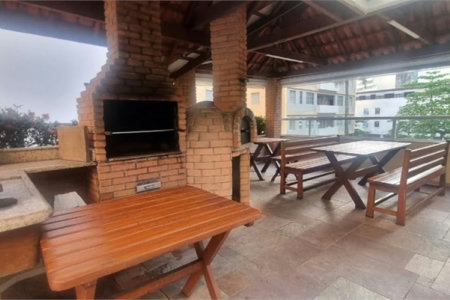Apartamento porteira fechada com vista para o mar e lazer completo em Pitangueiras – Guarujá