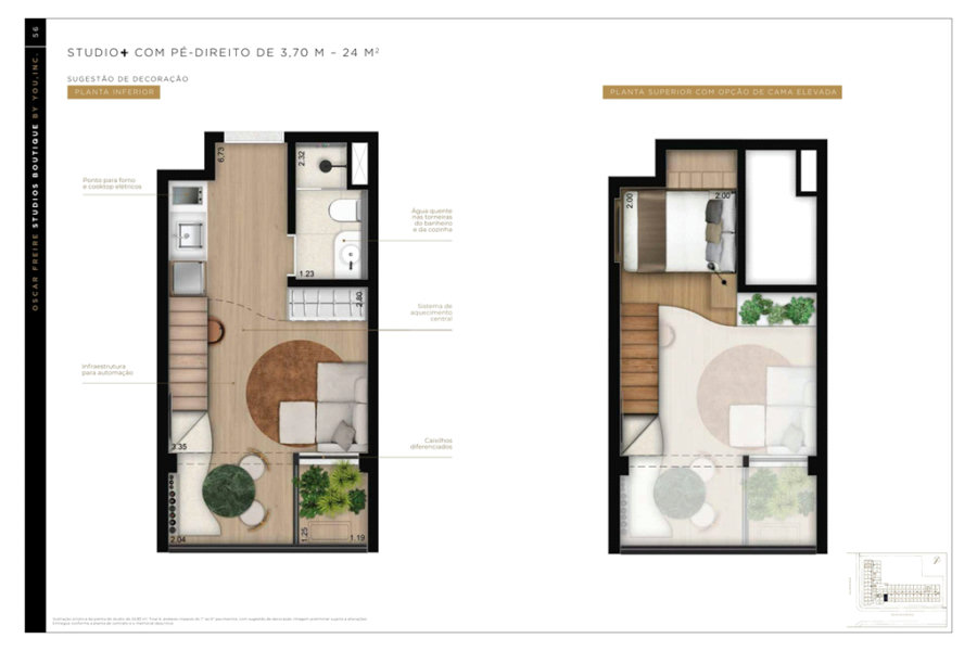 Flat à venda com 1 quarto em Jardim América, São Paulo, SP