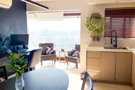 Apartamento porteira fechada com vista para a Ponte Estaiada no Campo Belo