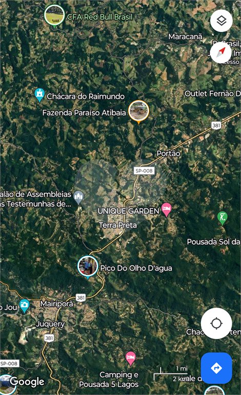 Área mista em Terra Preta para industrial e residencial em Terra Preta, ótima para galpões, excelente localização, próximo rodovia Fernão Dias