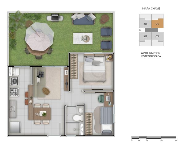 Apartamento 49m² 3