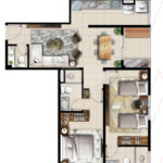Apartamento à venda com 2 quartos, sendo 1 suíte, em Atibaia Jardim, Atibaia, SP