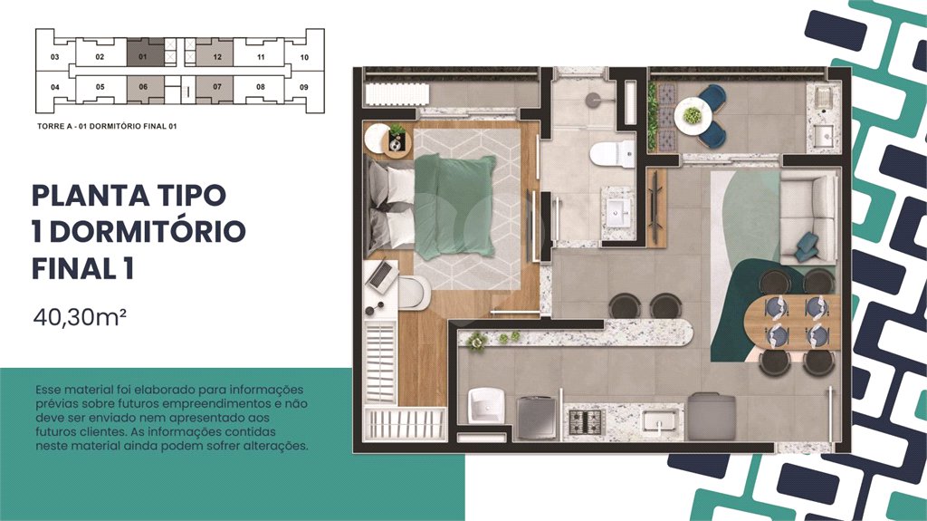 Apartamento à venda com 1 suíte no Centro, Sorocaba, SP