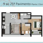 Studio 25 m² – Barô Higienópolis by You, inc | São Paulo
