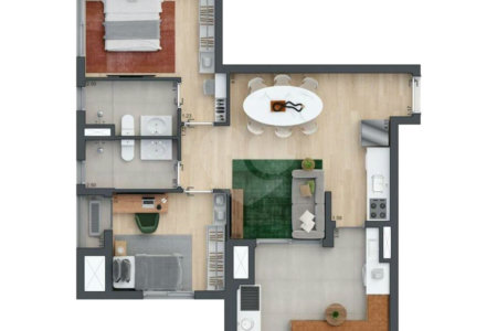 Apartamento à venda com 3 quartos, sendo 1 suíte,  em Vila Cordeiro, São Paulo, SP
