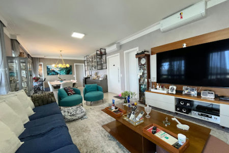 Apartamento com 3 dormitórios à venda, 189 m² por R$ 3.300.000,00 - P. Praia - Santos/SP