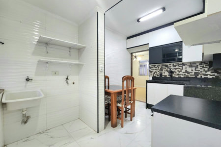 Apartamento com 3 dormitórios para alugar, 65 m² por R$ 3.500,02/mês - Aparecida - Santos/SP