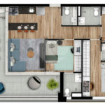 Apartamento à venda com 1 quarto em Perdizes, São Paulo, SP