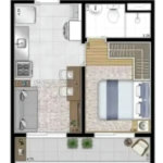 Apartamento à venda com 1 quarto em Água Branca, São Paulo, SP
