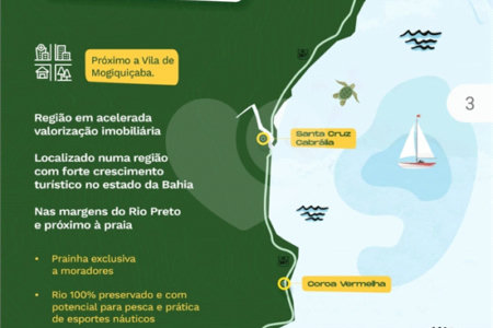 Terreno à venda em Mogiquiçaba, Belmonte, BA