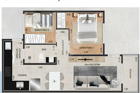 Apartamento à venda com 2 quartos em Santana, São Paulo, SP