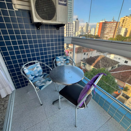 Apartamento com 2 dormitórios à venda, 83 m² por R$ 1.260.000,00 - Aparecida - Santos/SP
