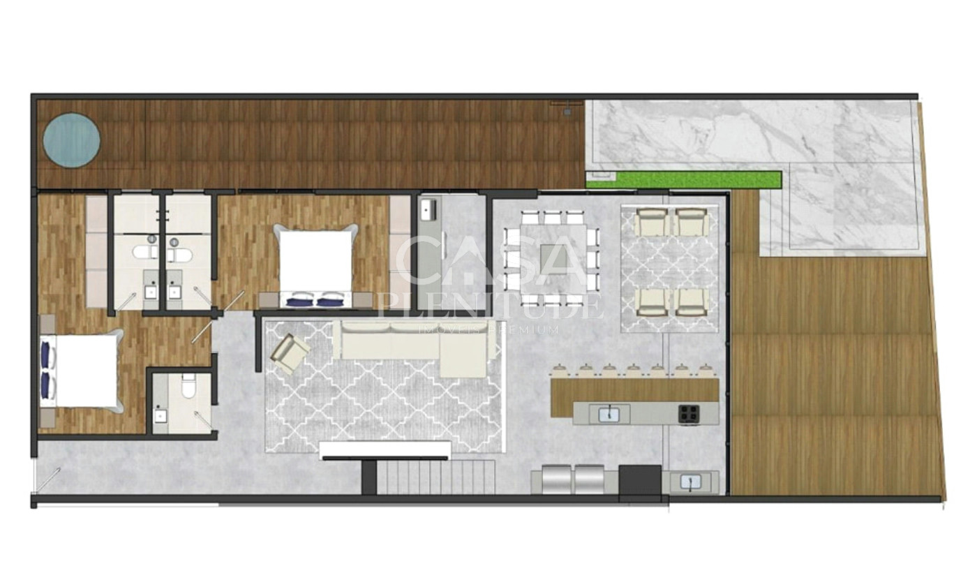 Apartamento à venda com 4 suítes em Praia Brava de Itajaí, Itajaí, SC