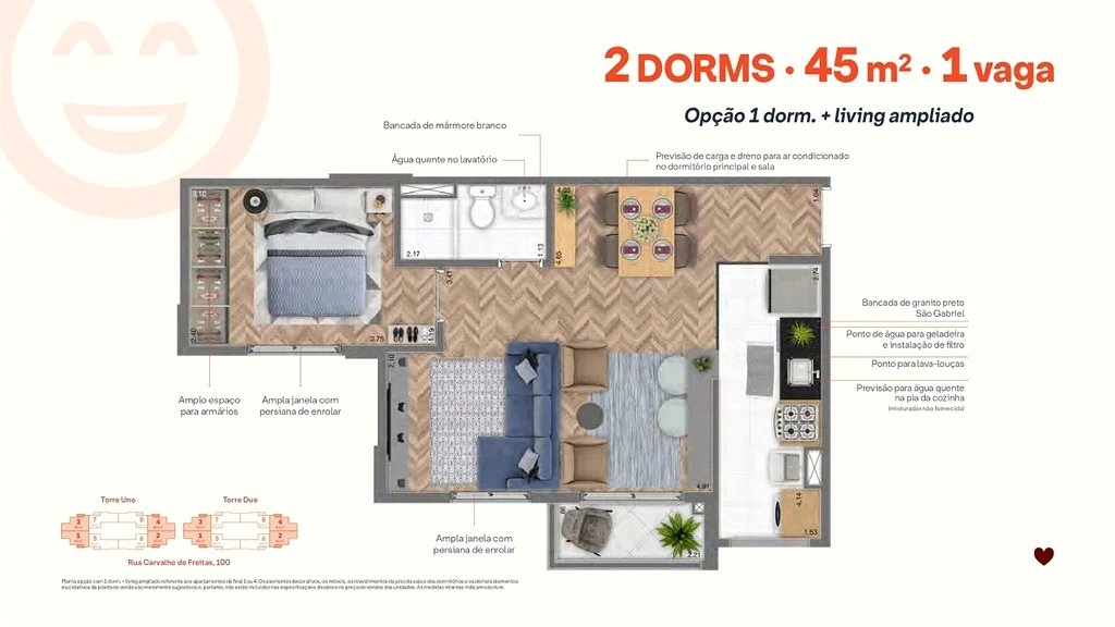 Apartamento à venda com 2 quartos em Vila Andrade, São Paulo, SP
