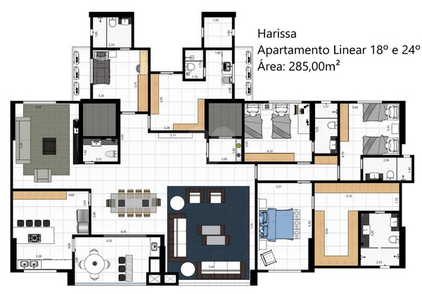 Apartamento 285m² 2