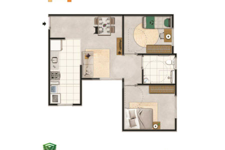 Apartamento à venda com 2 quartos em Jardim Guarujá, Sorocaba, SP