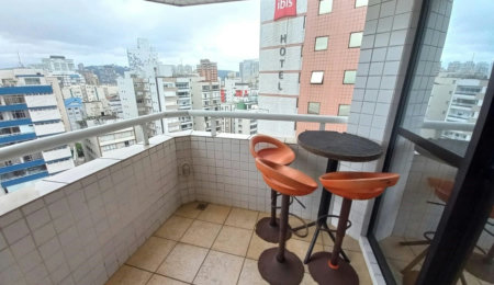 Apartamento com 2 dormitórios à venda, 60 m² por R$ 585.000,00 - Boqueirão - Santos/SP