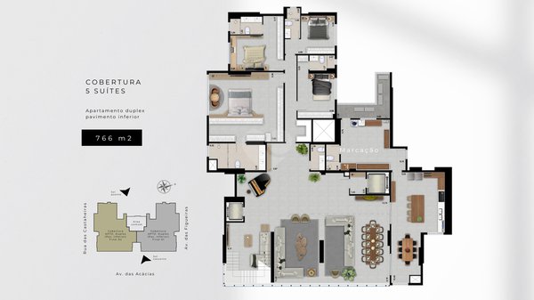 Apartamento 766m² 5