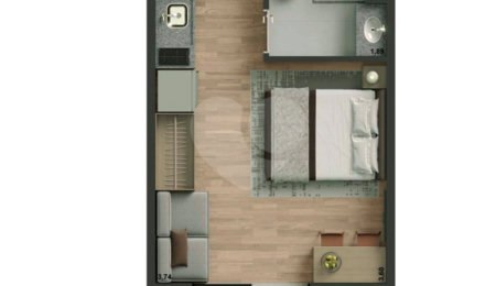 Studio à venda com 1 quarto em Pinheiros, São Paulo, SP