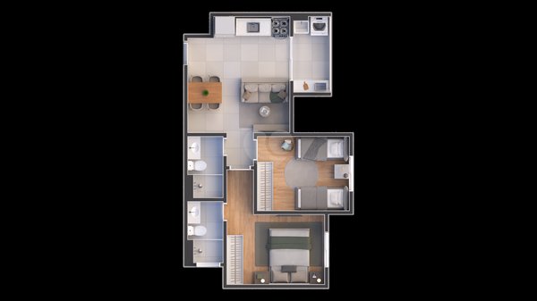 Apartamento 46m² 2