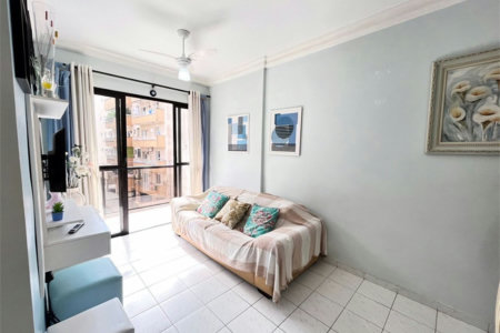 Apartamento com 1 dormitório à venda, 52 m² por R$ 265.000,00 - Jardim Três Marias - Guarujá/SP