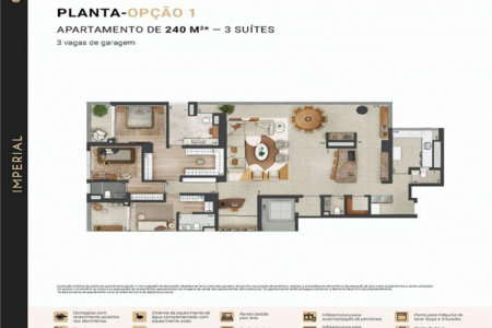 Apartamento à venda com 3 suítes em Jardim Morumbi, São Paulo, SP
